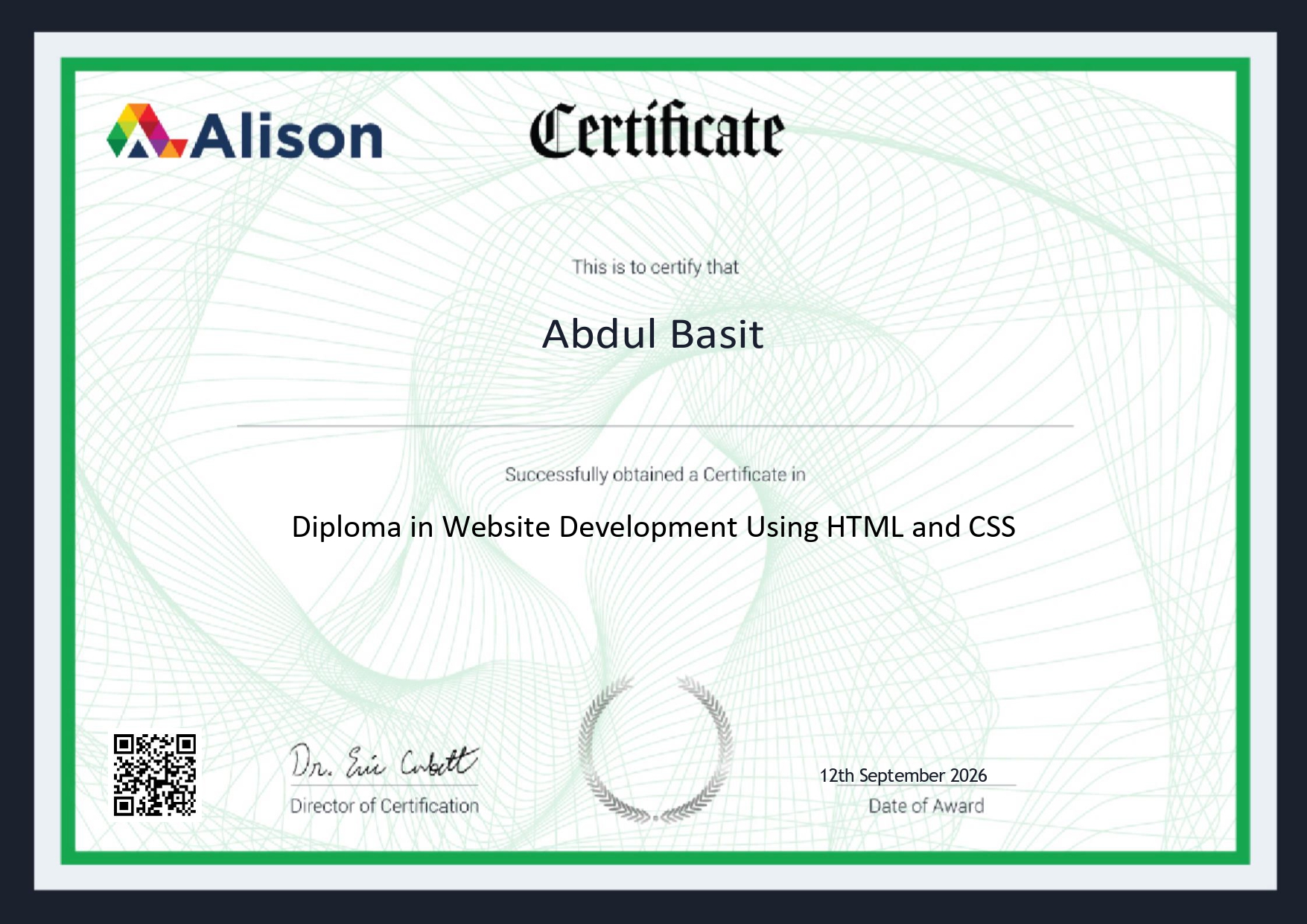 Certificate 2